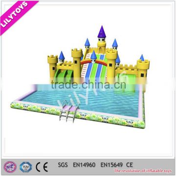 New inflatable water park, china inflatable moving water park, inflatable amusement water park