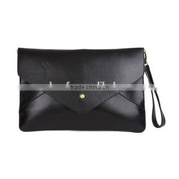 Lady clutch bag with wristlet custom women handbag