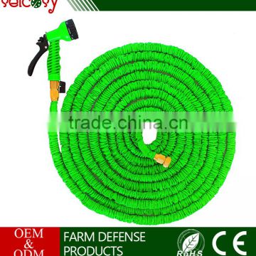 20 50 75 100ft Flexible And Expandable Garden Water Hose With Brass Connector And 8 pattern spray nozzle