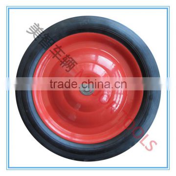 12X2 solid rubber wheel with steel rim