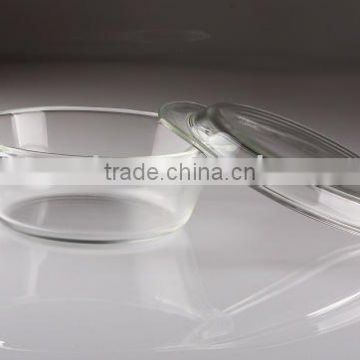 Round pyrex glass microwave oven bakeware