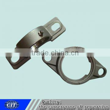 Flange ductile iron material coated resin sand casting process machining for the train brake pipe flanges