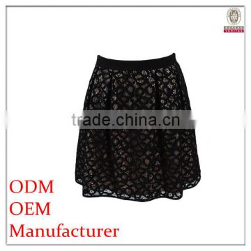 high quality black short lace sexy tight mini skirt