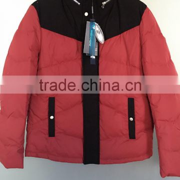 Men's down jacket stock clothes for sale stock lot supplier goods in stock