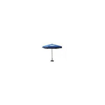 200cm Blue Square Outdoor Patio Umbrella , Metal Frame For Advertising