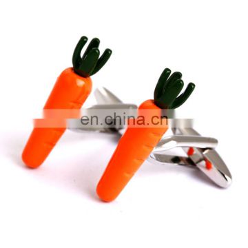 High quality cufflinks carrot design for mens cuff