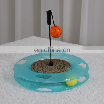 New Design Multifunctional Interactive Cat Toy Swat Track & Scratcher Circle Cat Track with Balls