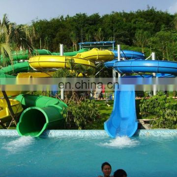 Water park Spiral slide aque slide fiberglass