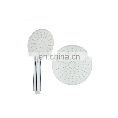 ABS plastic round overhead shower and hand shower head for bathroom