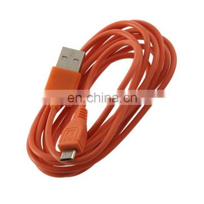 New Orange Universal 2M Micro USB Data To USB Phone Charging Cable Line EV Charging Cable
