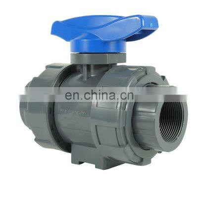 DKV factory supply pvc ball valve for irrigation socket type upvc ball valve