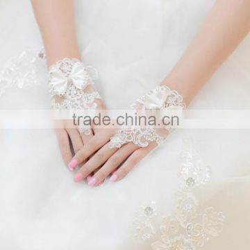 C23360B hot sale bridal wedding dress gloves fingerless lace bridal gloves