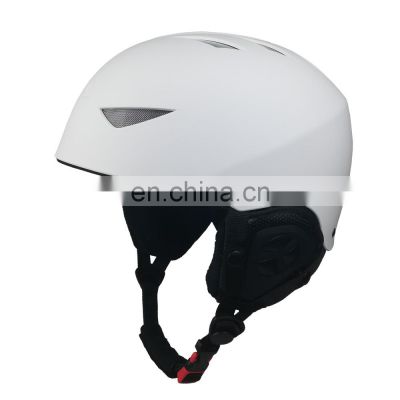 ABS Shell with EPS Liner Material and White customized color ski helmet