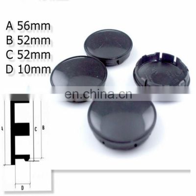 56MM Customized Black Color ABS  Plastic Car Wheel Rim Center Cap Hubcap