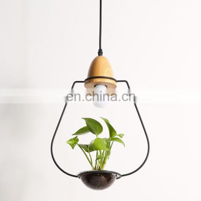Nordic Creative Garden Plant Chandelier Modern Plant Pot Ceiling Hanging Lamp for Indoor Flower Pot LED Pendant Light