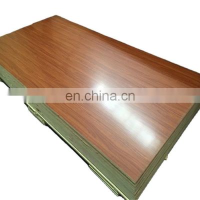 Factory supply 18mm white melamine wood grain faced laminated plywood sheet