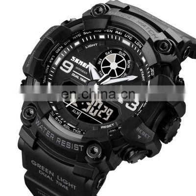 SKMEI digital watch model 1818  hot selling dual time customized personalized fashion silicone straps watch