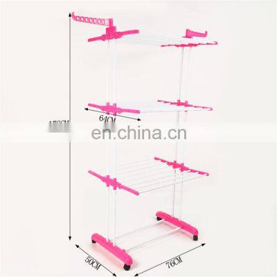 Movable clothes rack plastic accessories easy to install clothes rack towel quilt drying rack