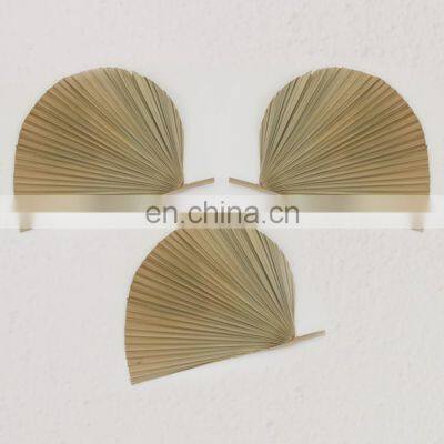 Cheap in Bulk Natural Palm Leaf Hand Fan Wall Art Woven Bamboo Wall Hanging Decor Cheap Wholesale