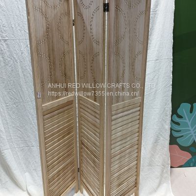 3 Panel Room Divider Wood Chinese Wooden Room Divider