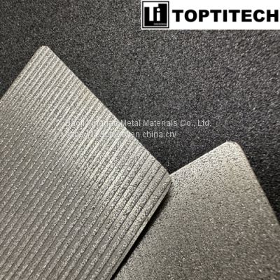 Titanium micro porous flow channel plates