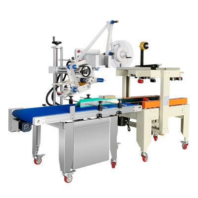 Box sealing paste single package machinery Cloud warehousebox sealing and paste single package all-in-one machine