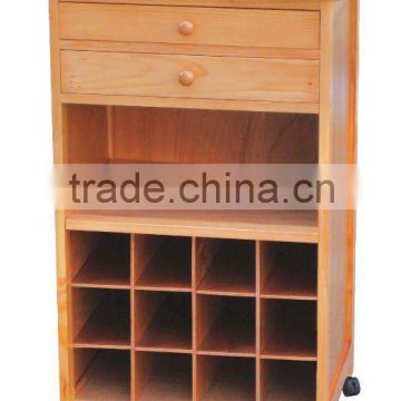Wood wine cabinet Kitchen trolley