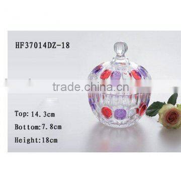 glass candy holder with printing for more middle east market and Africa
