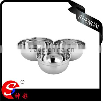 Mirror polishing stainless steel soup basin mixing salad bowls set
