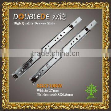 2fold Ball Bearing Drawer Slides 27mm keyboard slide(2-Fold Slide)