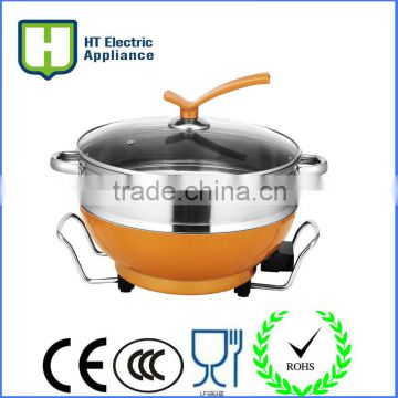electric teflon round pan electric cooker ceramic multi cooker