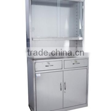 High quality stainless steel medical instrument cupboard medicine cabinel