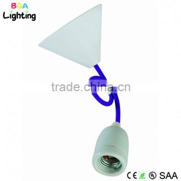 Simple E26 Ceramic Pendent Lighting With Porcelain Lamp Holder