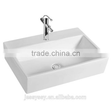 China ceramic rectangular shape cabinet color wash basin S20