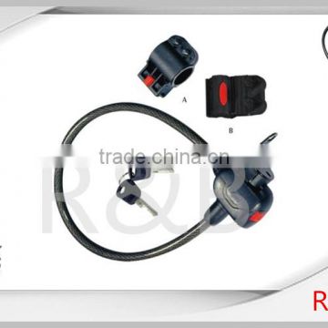 RL-2523 steel cable lock with dust-cover