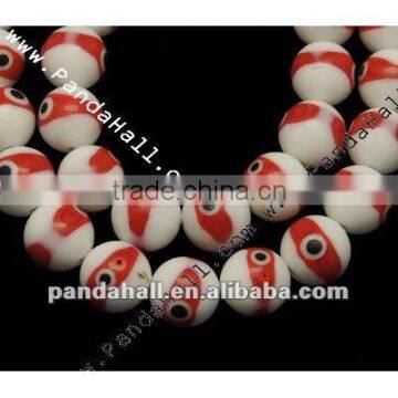 Handmade Lampwork Beads Wholesale Beads Products, Evil Eye(LAMP-H002-4)