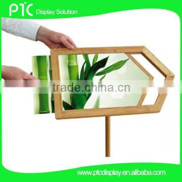 Bamboo arrow information board