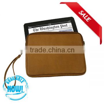 Brown PU leather tablet cover 7 inch tablet case for ipad