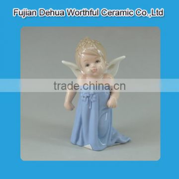 Sweet design ceramic little angel figurines for custom                        
                                                                                Supplier's Choice