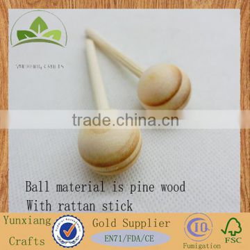Wooden diffuser bead with rattan stick