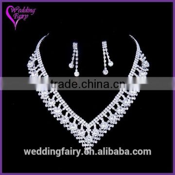High Quality Latest Style Crystal wedding necklace jewelry designs