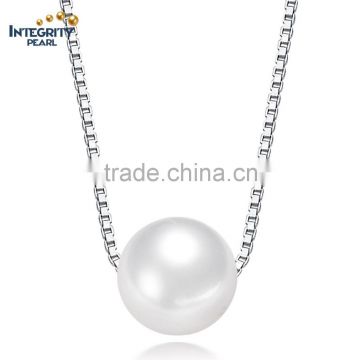 2016 new fashion 9-10mm round white freshwater jewel pearl pendant good design