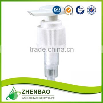 plastic blue ribbed lotion pump from Zhenbao factory