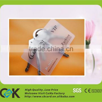 Clear PVC! Printing transparent ID card with favorable price