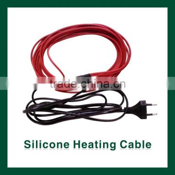 Silicone warming wire for plant in winter