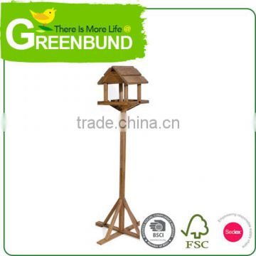 Wooden Bird House With Painting Classical Wild Bird Care