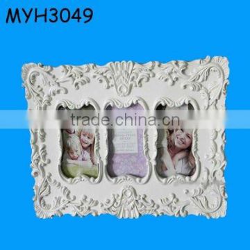 polyresin resin baroque picture frame 3pcs frames