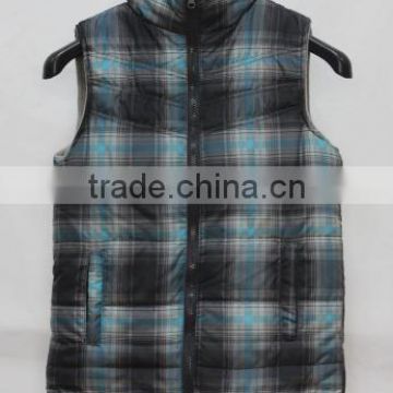 Fleece sleeveless jacket vest for boys padded vest in stock