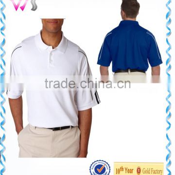 2015 mens high quality 100% polyester dry fit bowling polo shirt