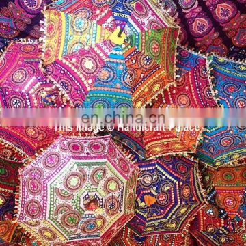 Indian Traditional Umbrella Wholesale Lot 10 Pcs Indian Parasol Rajasthani Decor